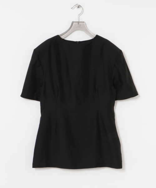 AMOMENTO　SILKY OVERSIZED HALF SHIRTS