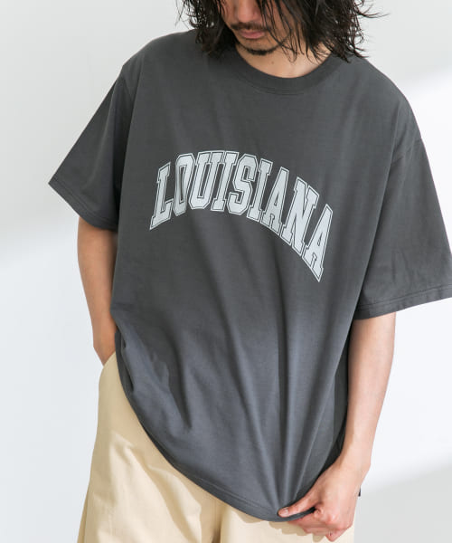 ロゴプリントオーバーサイズTシャツ