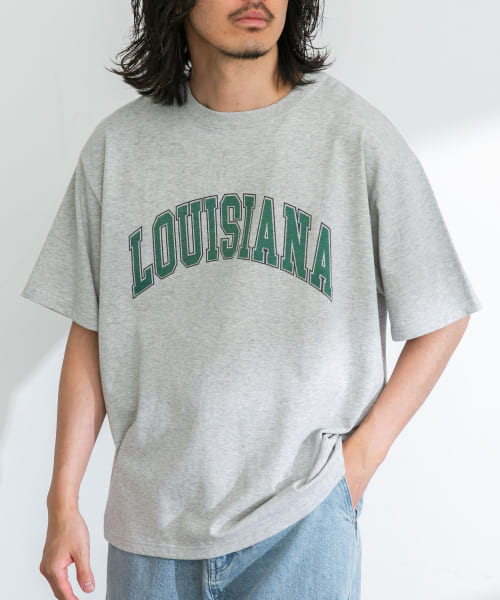 ロゴプリントオーバーサイズTシャツ