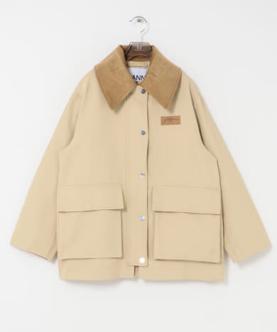 GANNI　Heavy Twill Midi Jacket