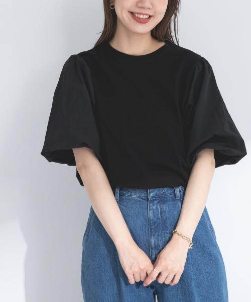 『WEB限定』異素材バルーンスリーブプルオーバー