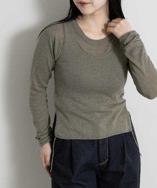 cwtch　LAYERED KNIT TOPS