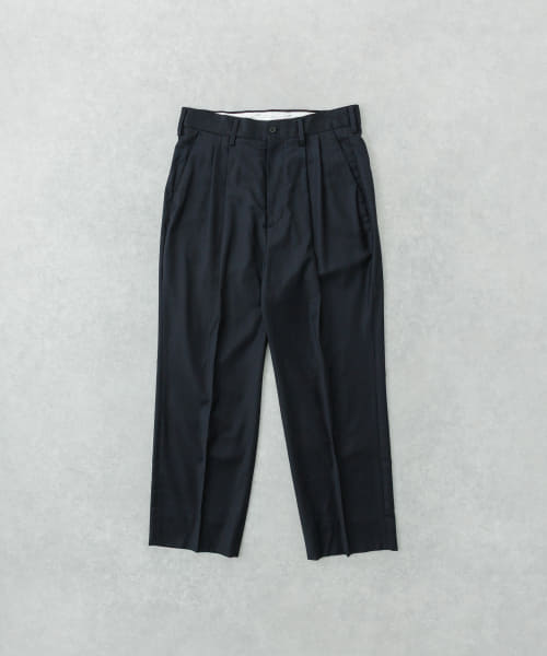 new basic　Wool Silk Gabardine Pants