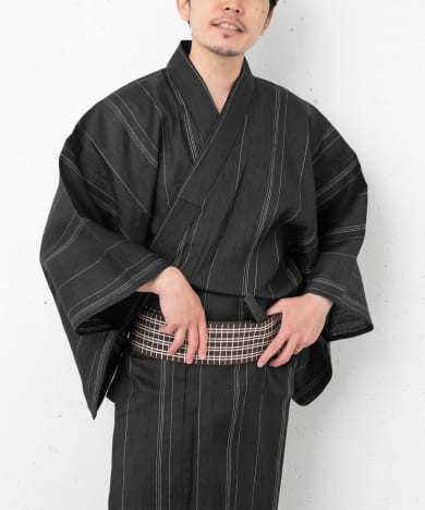 近江ちぢみ 浴衣反物 大人浴衣 麻織物 渦巻く 単衣着物 ユニ
