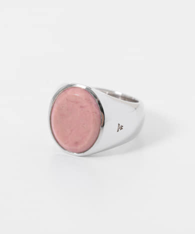TOM WOOD Oval Pink Rhodonite[R74HURDC01-RL94]｜URBAN