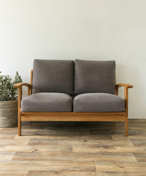 BOTHY Canvas Sofa 2P オーク無垢材