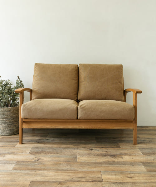 BOTHY Canvas Sofa 2P オーク無垢材