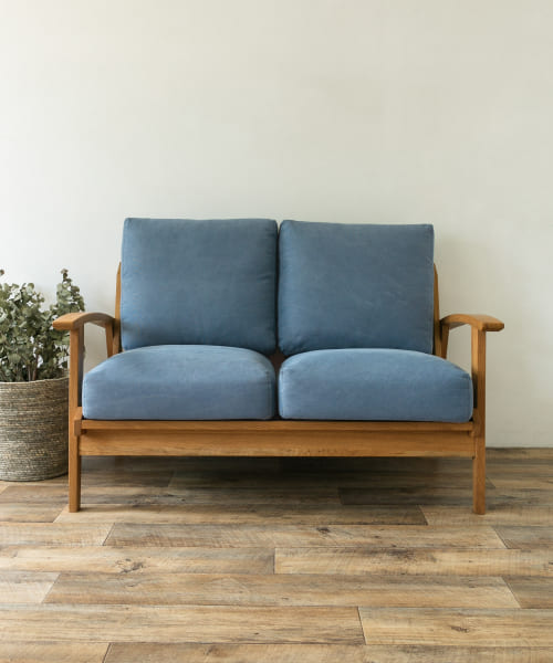 BOTHY Canvas Sofa 2P オーク無垢材