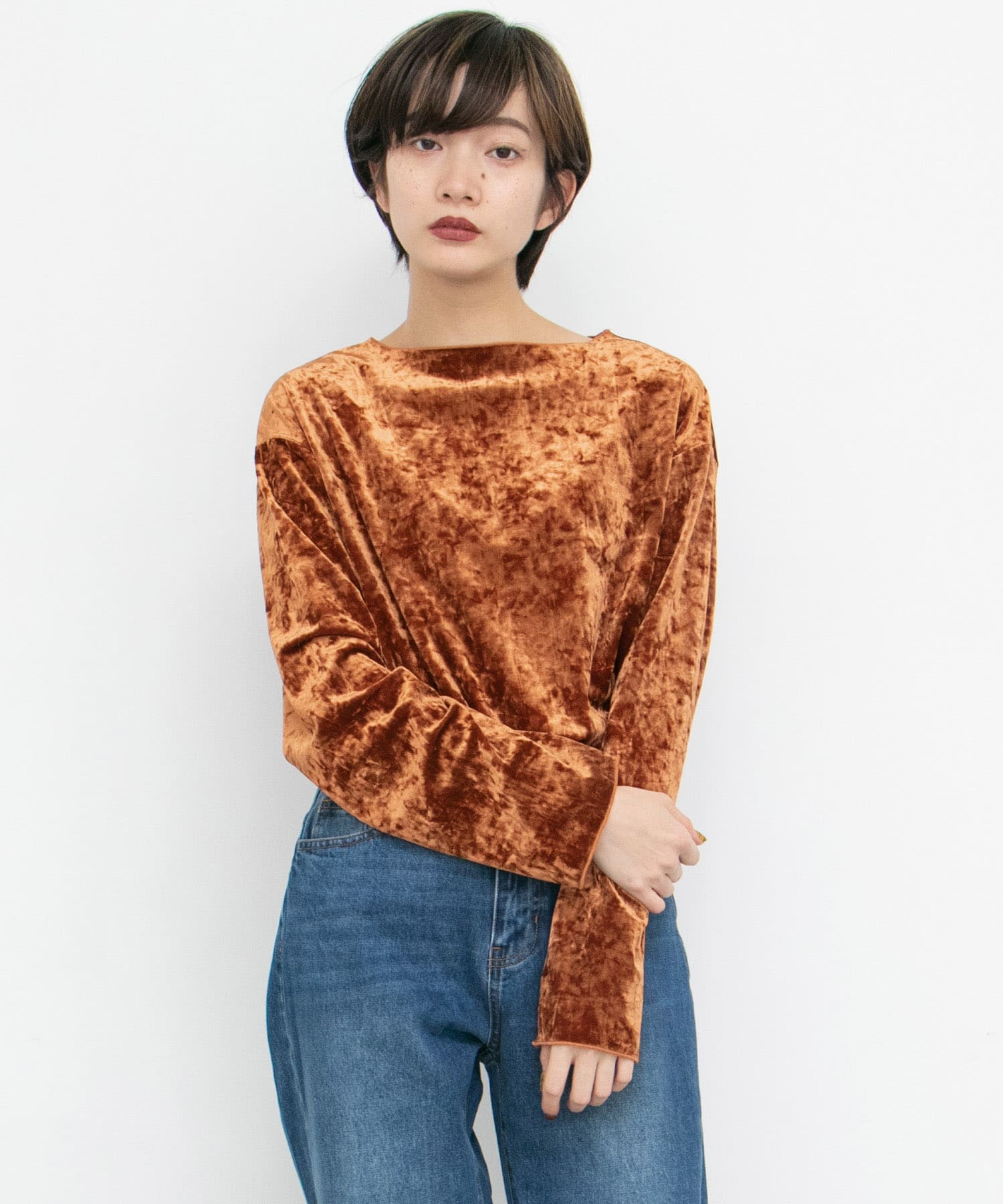 クラッシュベロアプルオーバー∴[KB97-21Y120]｜URBAN RESEARCH