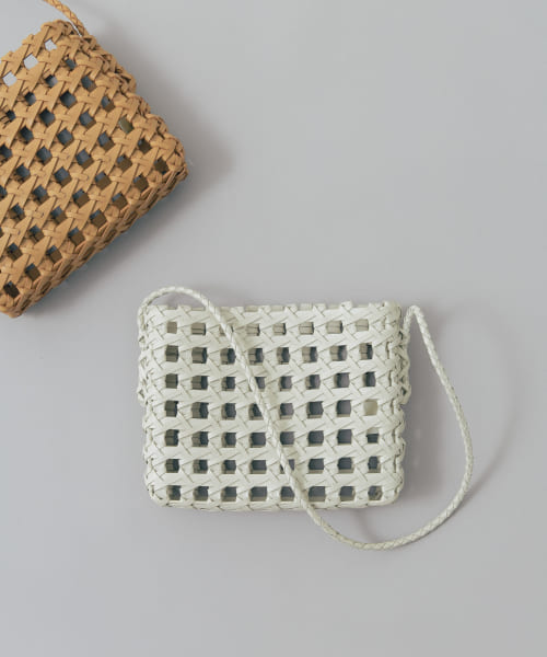 JAMIRAY　LEATHER MESH BAG