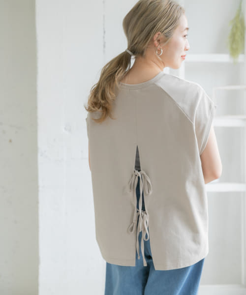 バックリボンラグランTシャツ
