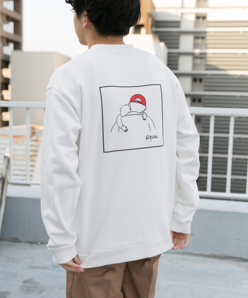 『別注』modem design×DOORS　バックプリントスウェット