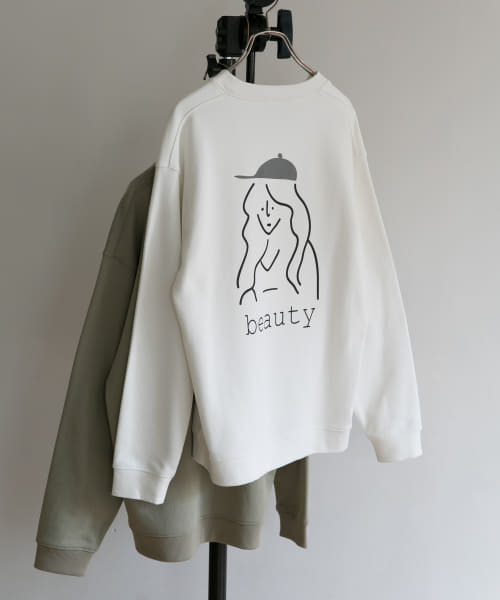 『別注』modem design×DOORS　バックプリントスウェット