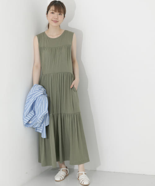 [Sonny Label][ノースリーブティアードカットワンピース]