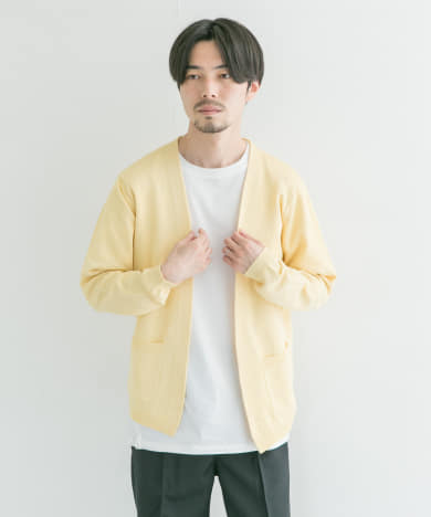 人気メンズファッション|WASHABLEリネンカーディガン