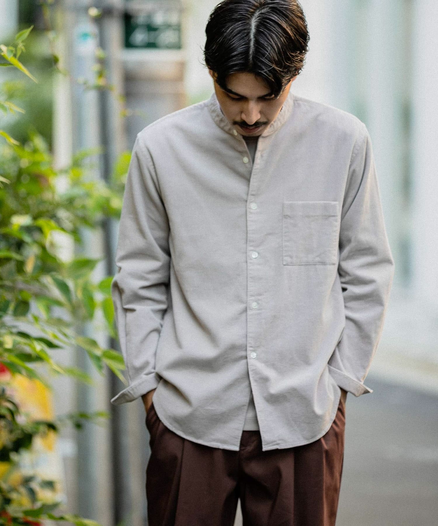 コーデュロイバンドカラーシャツ[DR17-13Y701]｜URBAN RESEARCH公式ファッション通販