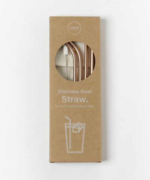 mana. ORGANIC LIVING　ステンレス製ストロー