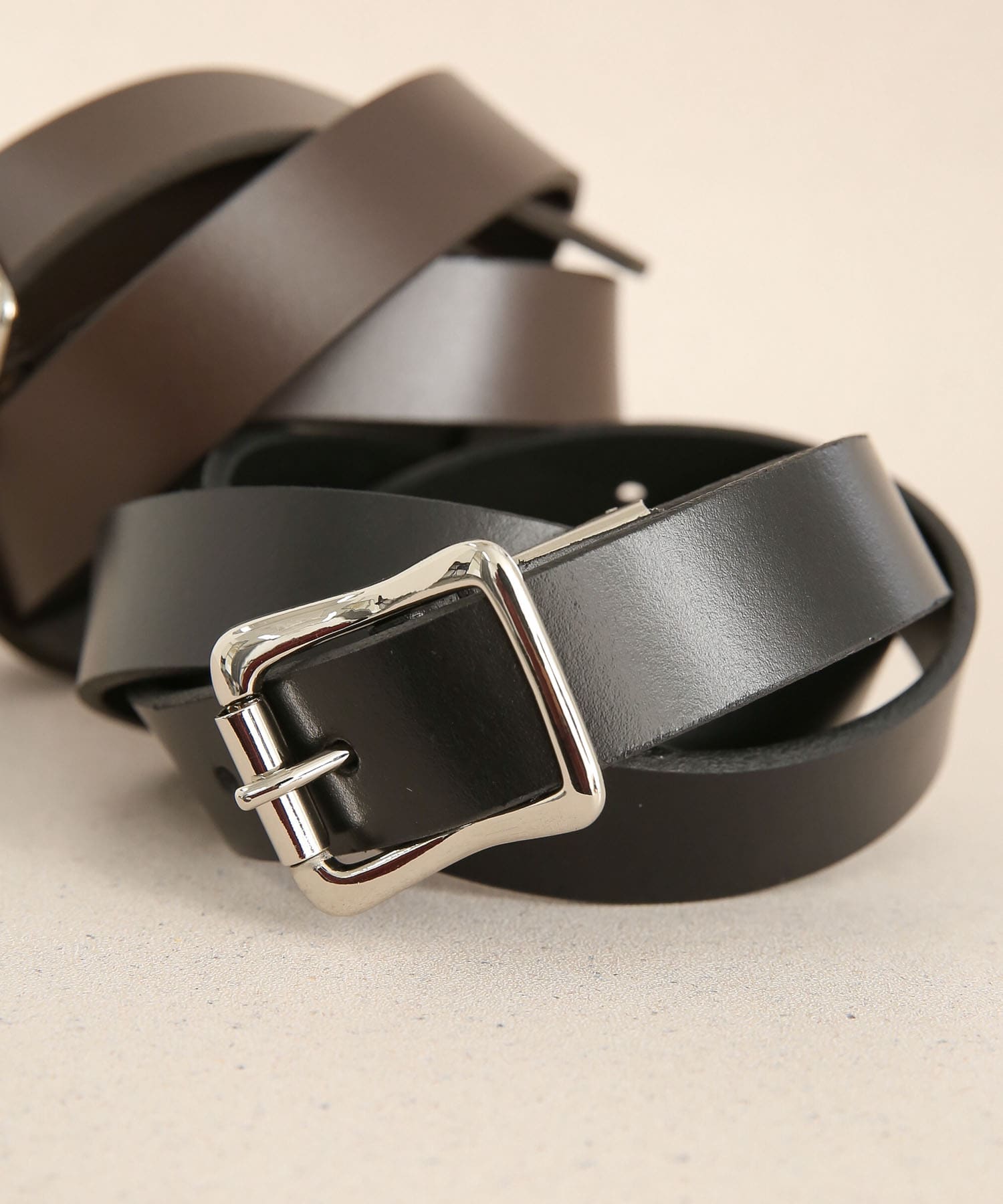 2021人気No.1の ITEMS WEB限定 Hawk Belt 308 レザーベルト4cm アーバンリサーチアイテムズ ファッション雑貨 ベルト  ブラウン ブラック whalestale.com.fj