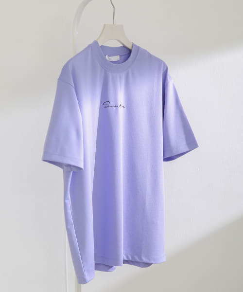 [SENSE OF PLACE][シシュウポンチTシャツ(5分袖)]