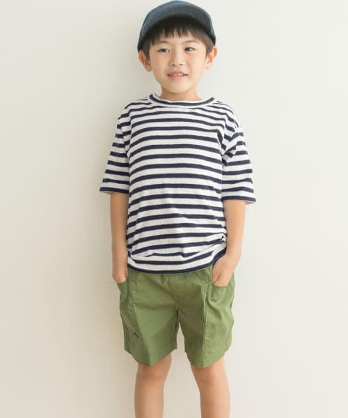 『親子リンク』FORK&SPOON　2toneボーダーTシャツ(KIDS)
