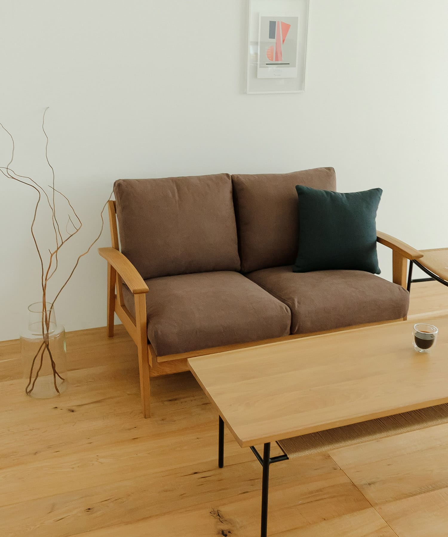 2人掛けソファ　BOTHY Canvas Sofa 2P オーク無垢材