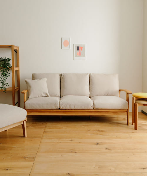 BOTHY Modern Sofa 3P オーク無垢材
