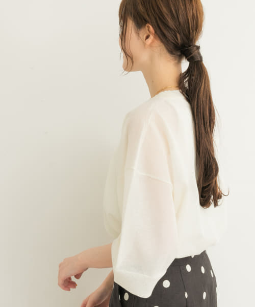 Audrey and John Wad　CREW-NECK Big KNIT T-SHIRTS