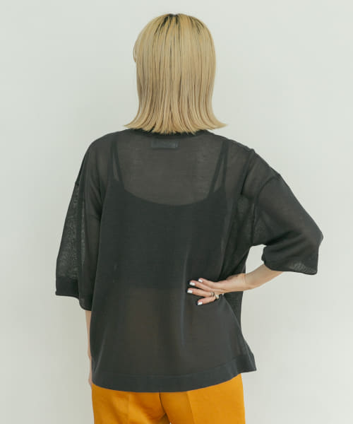 Audrey and John Wad　CREW-NECK Big KNIT T-SHIRTS