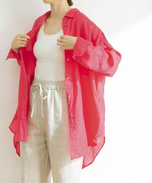 ラミーオーバーチュニックシャツ