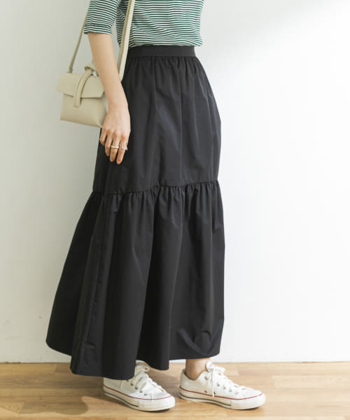 [URBAN RESEARCH][タフタティアードスカート]
