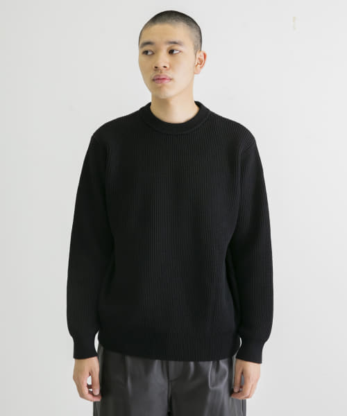 Yonetomi　EX FINE WOOL RIB KNIT PULLOVER