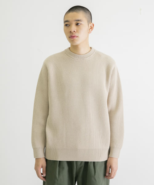 Yonetomi　EX FINE WOOL RIB KNIT PULLOVER