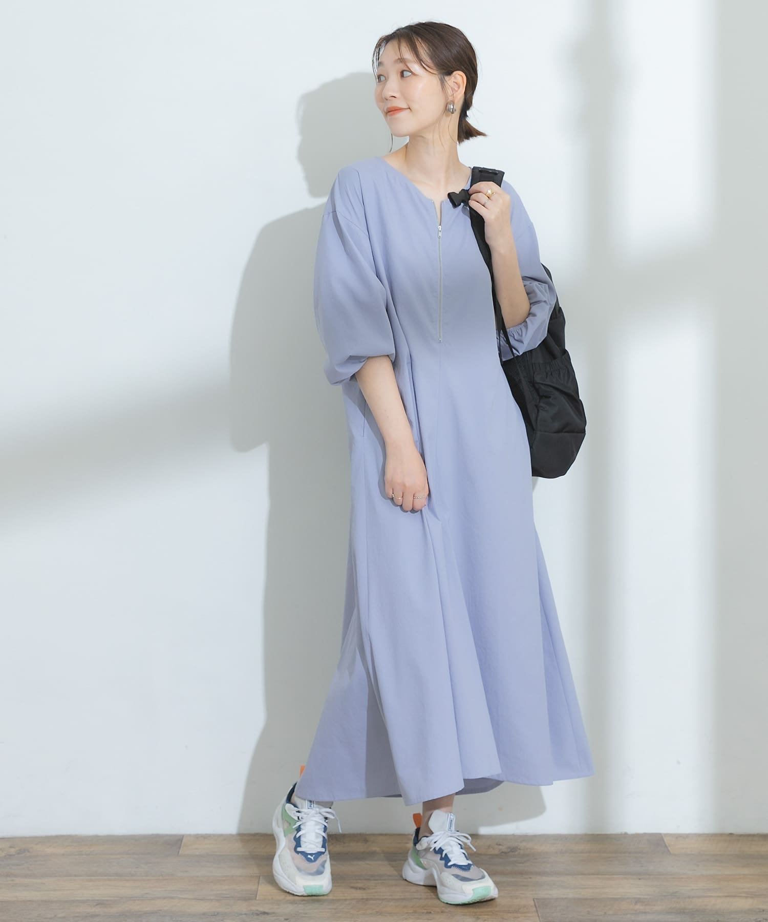 F By Rosso Uvカットvネックボリュームワンピース Ra26 26y611 Urban Research公式ファッション通販
