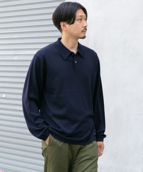 LIFE STYLE TAILOR　ハーモニーニットポロシャツ