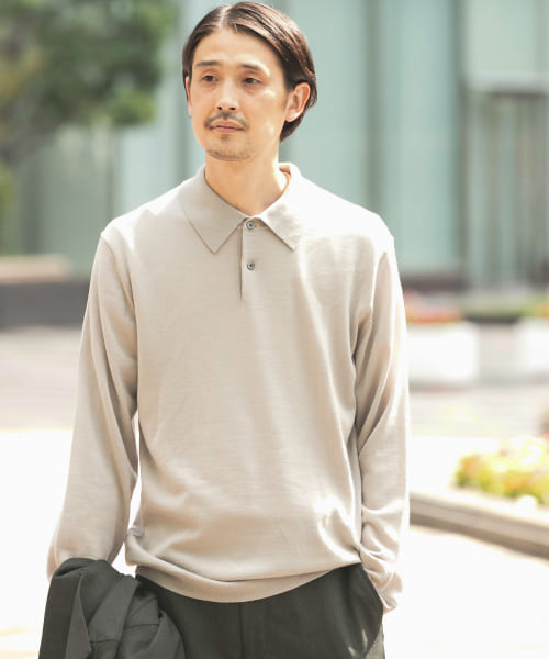LIFE STYLE TAILOR　ハーモニーニットポロシャツ