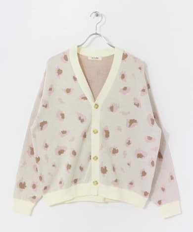 ZARA - ZARA アニマルプリント カーディガン Sサイズ ブラウンの