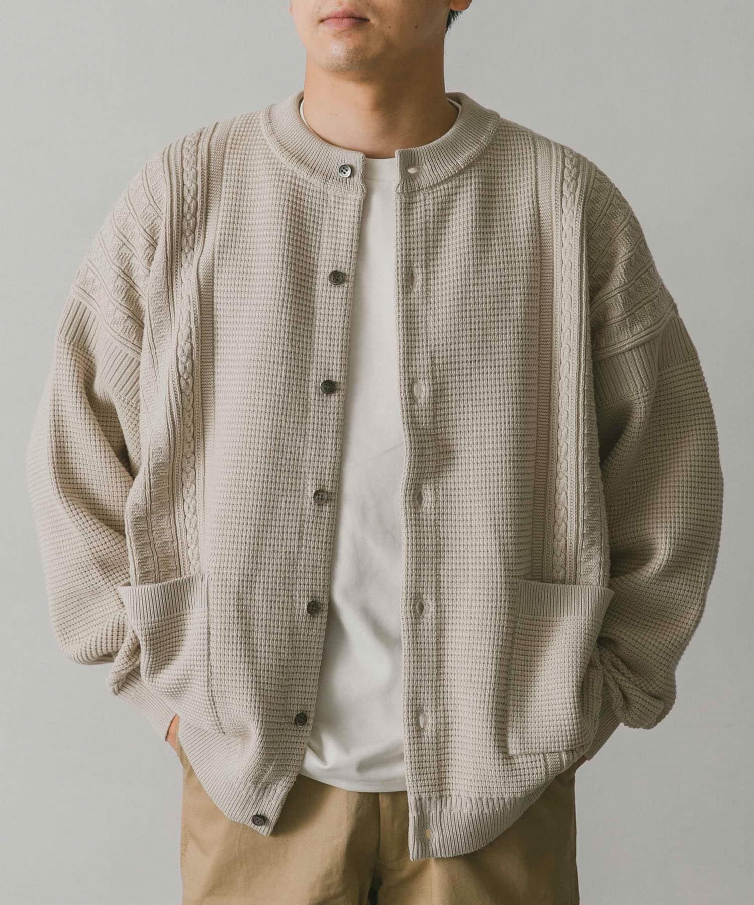 別注』YASHIKI×DOORS Yukisora Cardigan[YSK22AWKN01DM26]｜URBAN 
