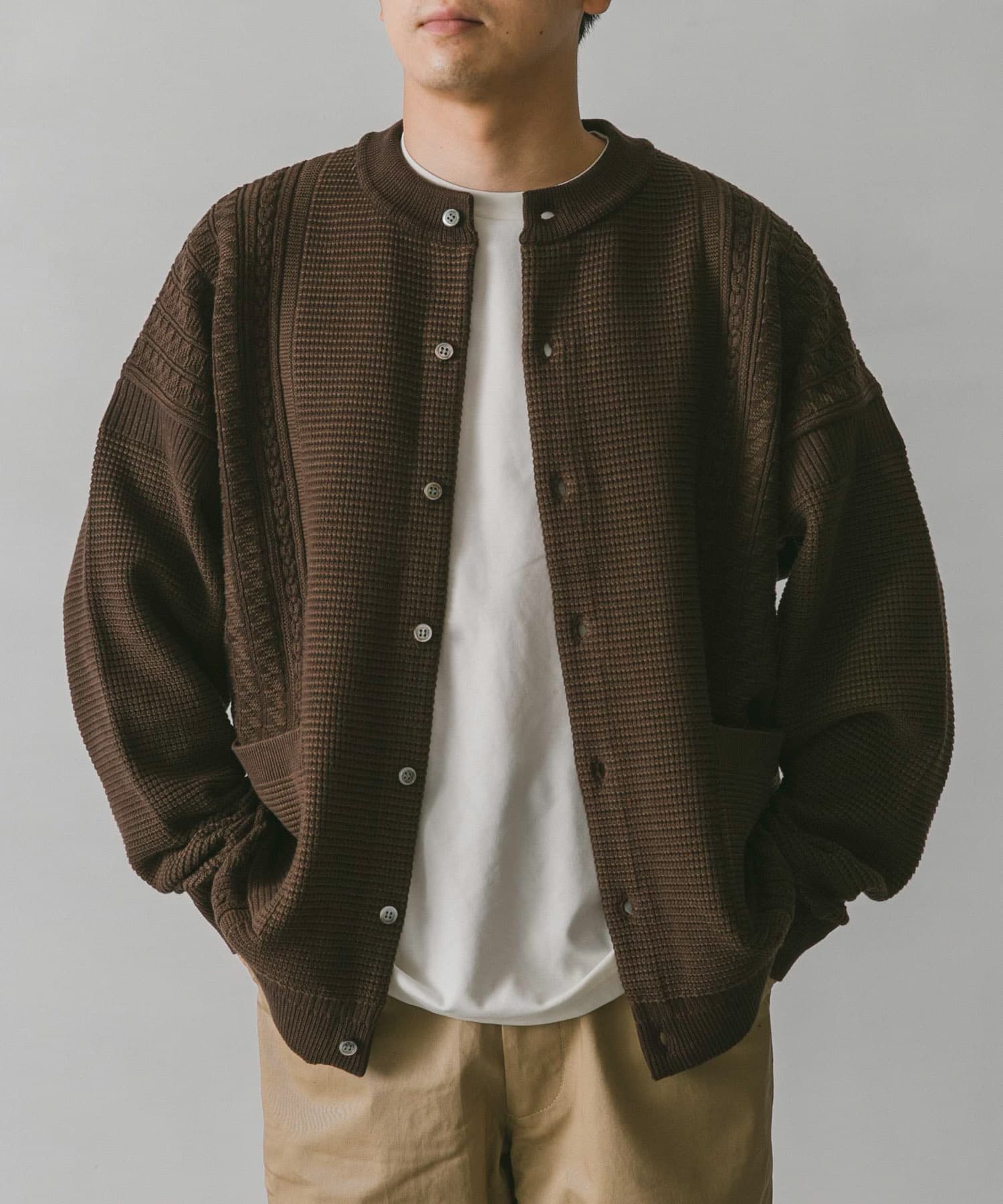 別注』YASHIKI×DOORS Yukisora Cardigan[YSK22AWKN01DM26]｜URBAN 