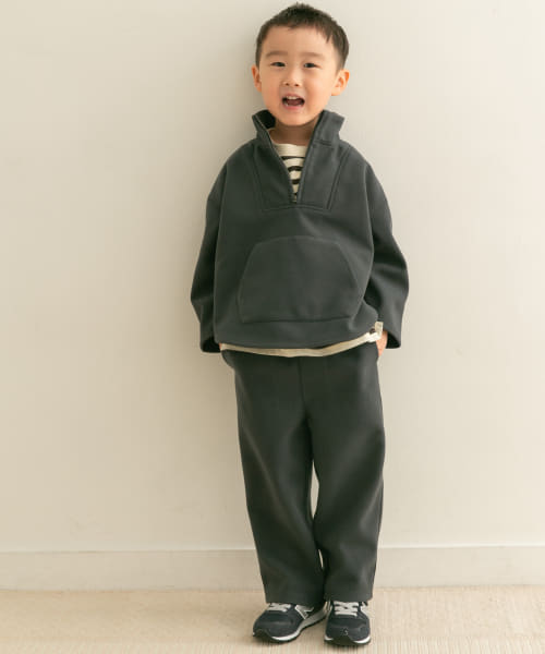 ニットメルトンハーフジッププルオーバー(KIDS)
