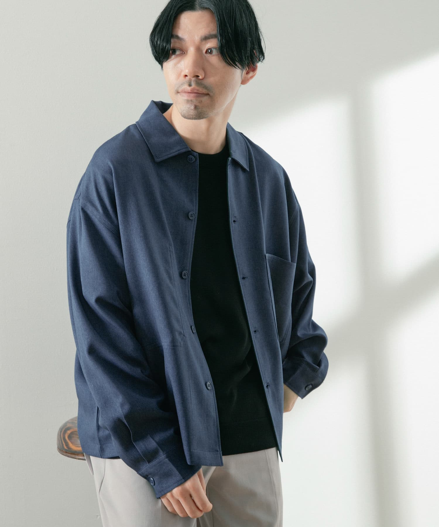 ポリツイル オープンカラーCPOシャツ[IT34-13B001]｜URBAN RESEARCH 