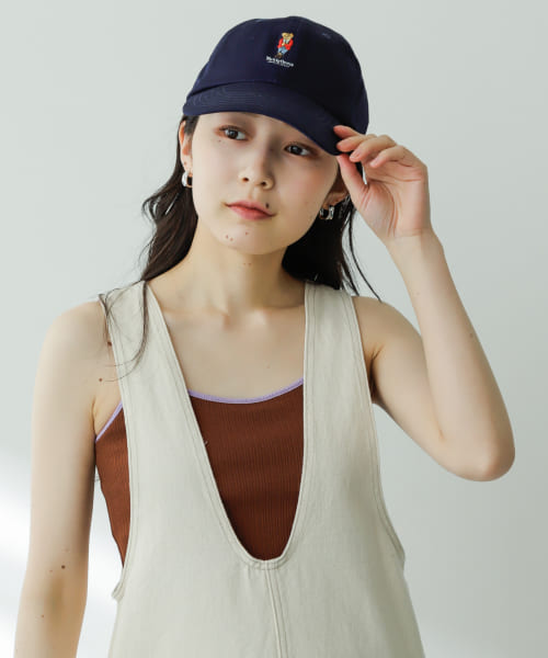 『ユニセックス』『別注』TeddyBear×SENSE OF PLACE　テディベアシシュウキャップ