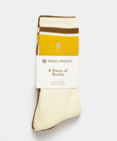 PARKS PROJECT　US TRAIL SOCKS 2PACK-B