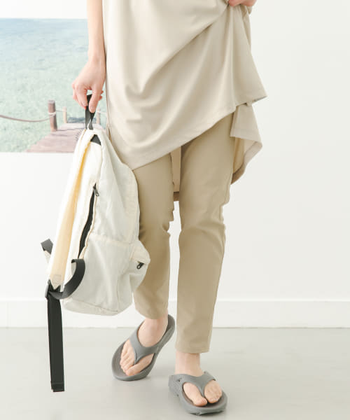 add fabrics スリムイージーパンツ