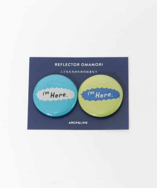ARCH&LINE　REFLECTOR PINBACK BUTTON
