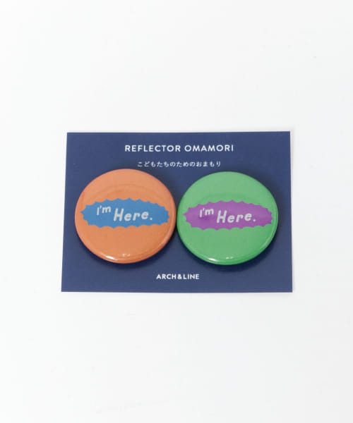 ARCH&LINE　REFLECTOR PINBACK BUTTON