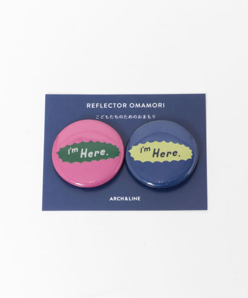 ARCH&LINE　REFLECTOR PINBACK BUTTON