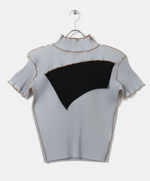 kotohayokozawa　short-sleeve top High neck