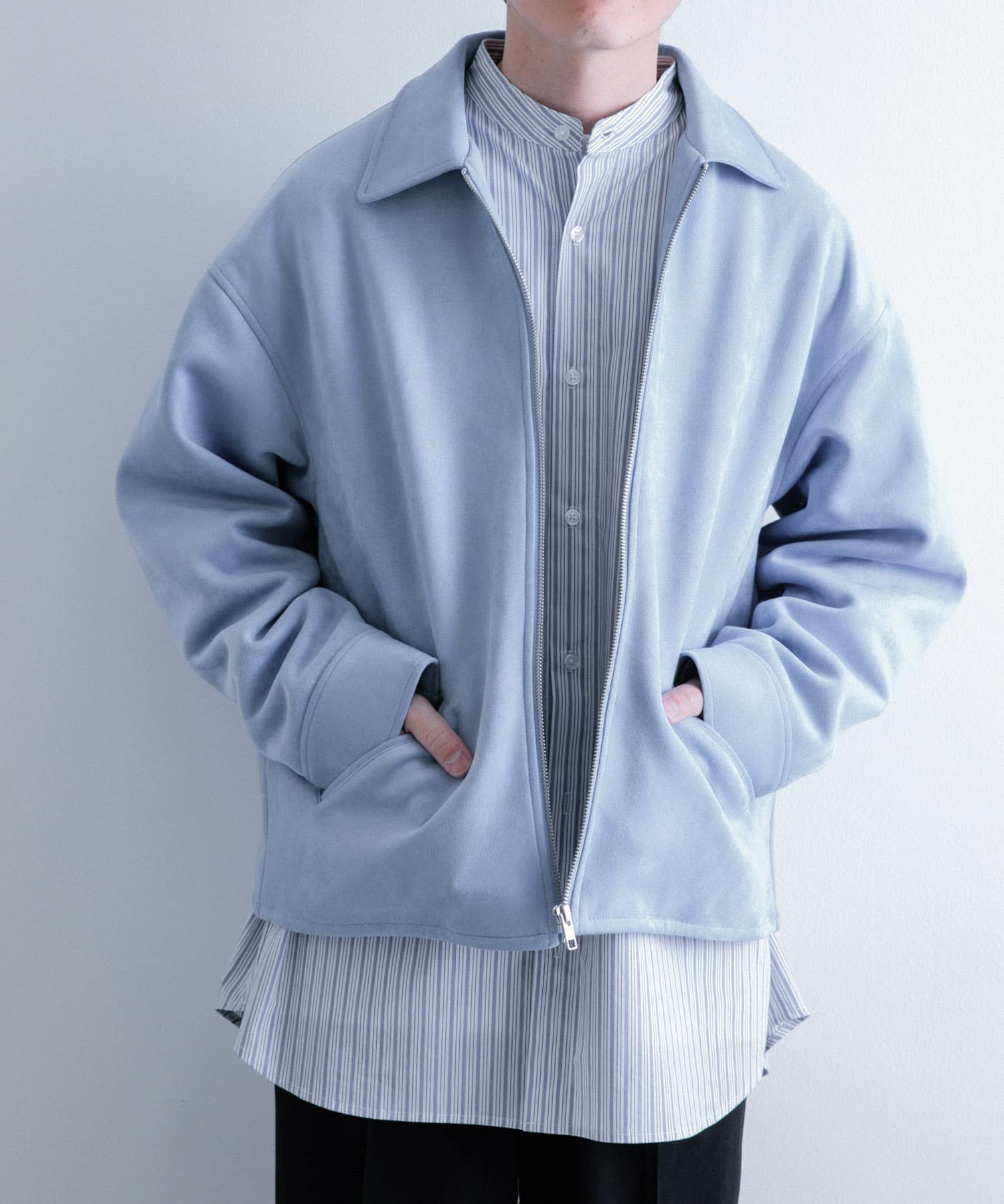 人気商品 フェイクスエード ZIP ジャケット[IT34-17C017]｜URBAN UP ジャケット・アウター