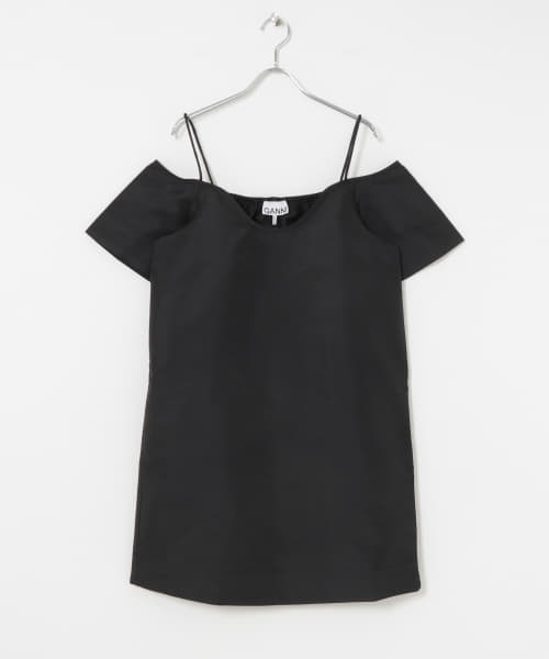 GANNI　Beaded Taffeta Mini Dress