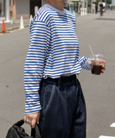 FORK&SPOON　ボーダーロングスリーブTシャツ